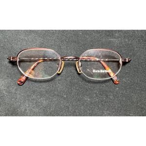 Vintage 90s Oval Wire Eyeglasses Tortoise Minimalist Y2K Optical Frames Rx Ready